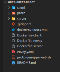 project structure grpc web